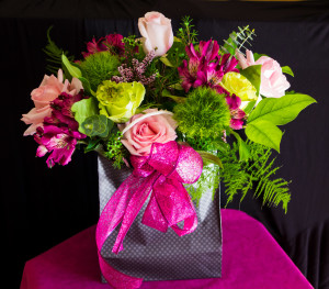 Flowers in a bag
